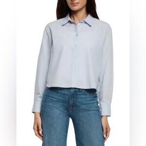 ✨ NWT Gap Cropped Poplin Button-Up Shirt ✨